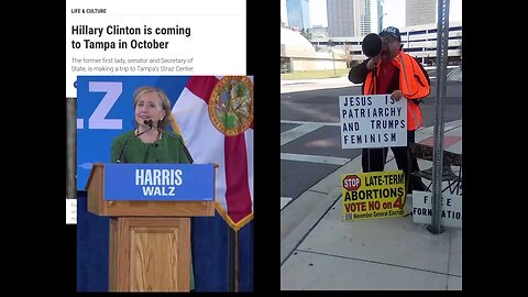 MAGA preacher calls HILLARY CLINTON Motorcade to Repent - WHY FEMINISTS CANNOT CONTROL THEIR BODIES