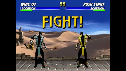 Ultimate Mortal Kombat 3 Plus Beta 2 - Gray Scorpion - Ultimate Difficult - No Continues