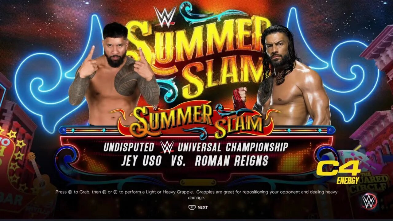 WWE Summerslam 2023 Roman Reigns vs Jey Uso in Tribal Combat for the WWE Universal Championship