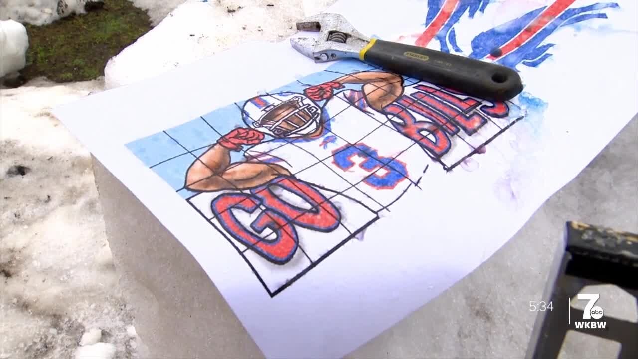 Artist to create new Damar Hamlin sculpture at Canalside after the original was vandalized