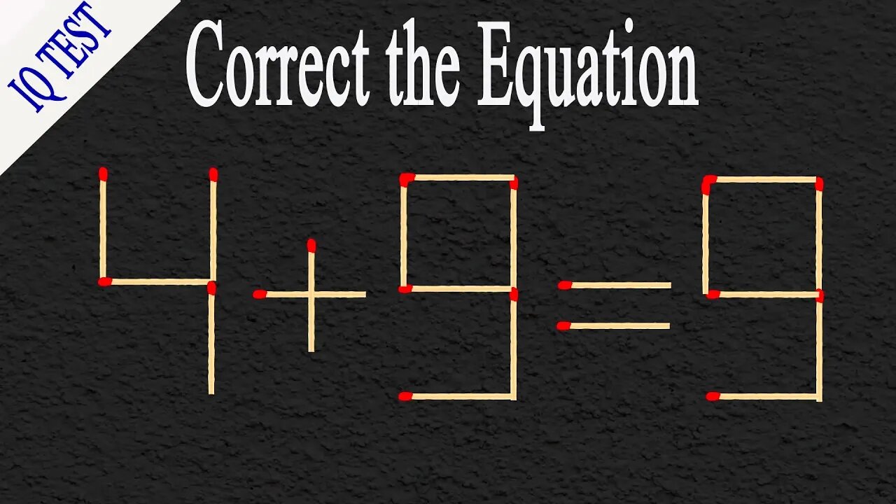 Move 1 stick to make the equation correct #matches #matchstickpuzzle #matchstick #mathtricks #riddle