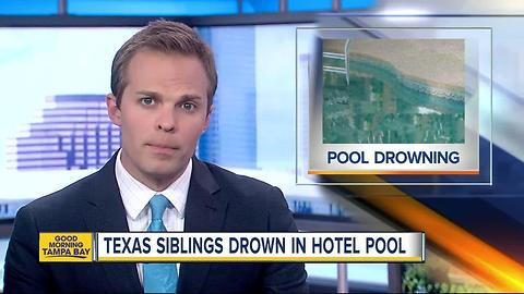 Brother and sister visiting Tampa on church trip drown in hotel pool