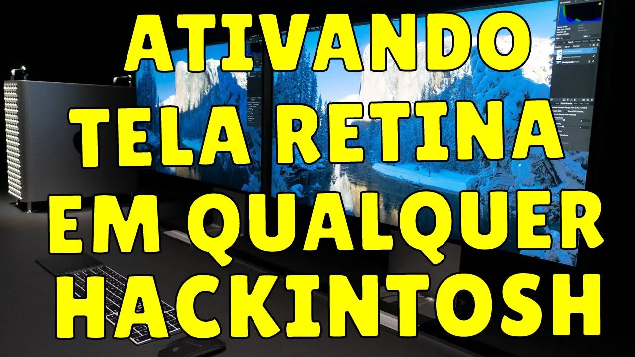 DICA TOP!!! COMO ATIVAR TELA "RETINA DISPLAY" HiDPI NATIVA EM QUALQUEL HACKINTOSH !!!