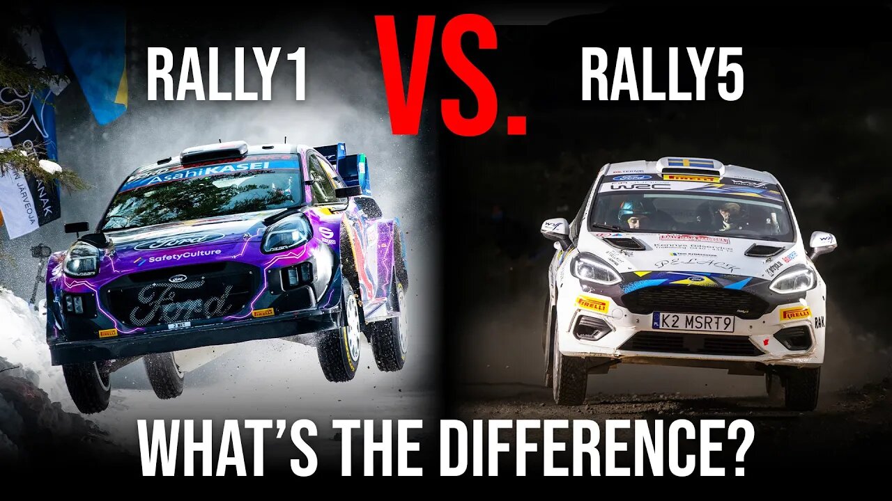 Understanding WRC Rally Cars: Rally1 vs Rally5 Comparison!