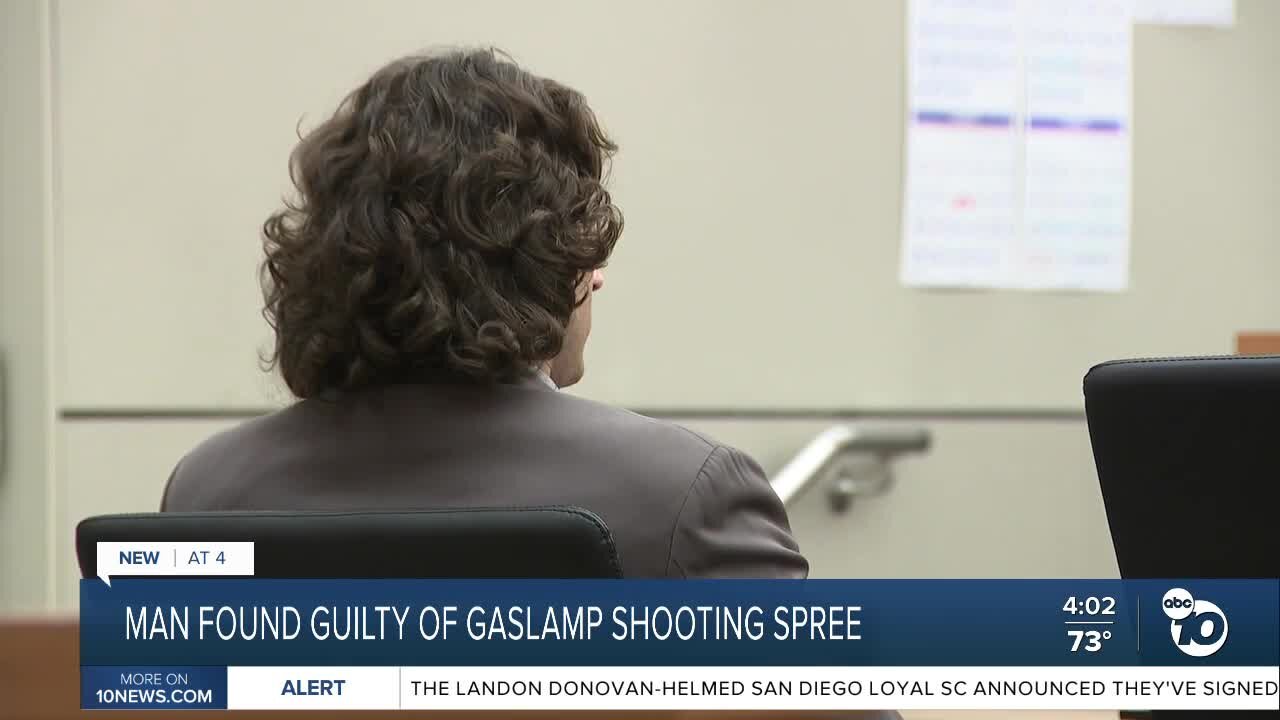 Man found guilty in Gaslamp shooting spree