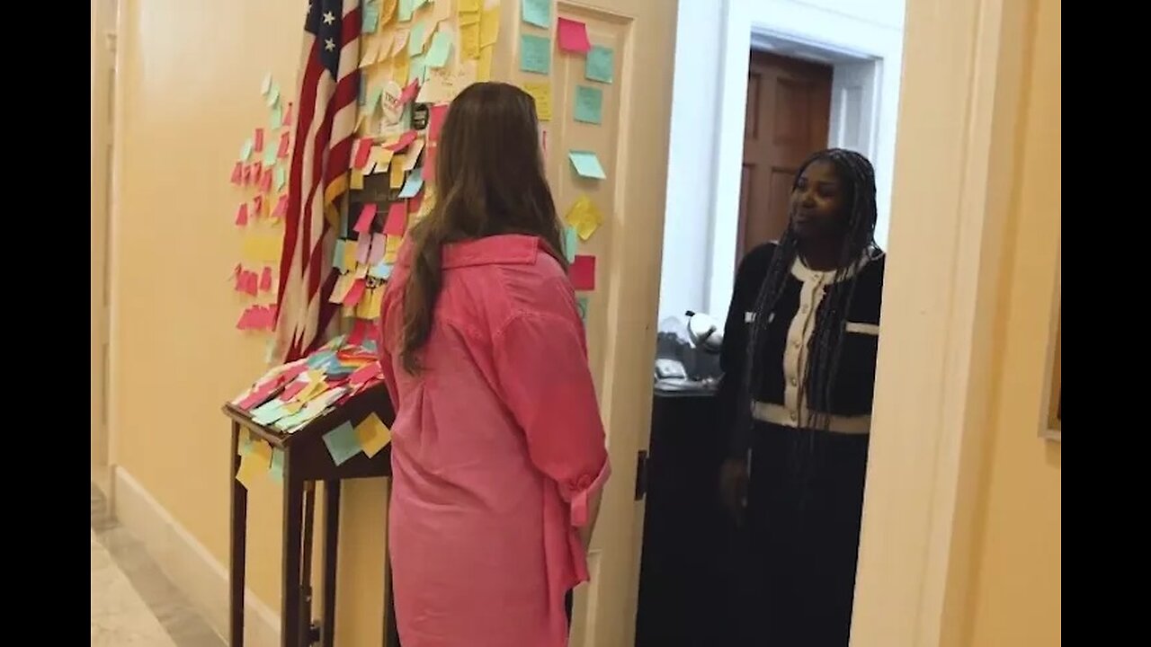 Libs of TikTok Visits Alexandria Ocasio-Cortez at the Capitol Building After Hearing Lies