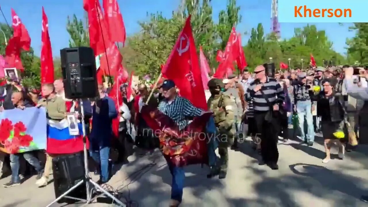 The Victory day (May 9) in the liberated territories of Novorussia