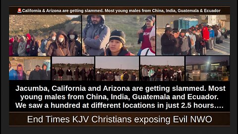 🚨California & Arizona are getting slammed. Most young males from China, India, Guatemala & Ecuador