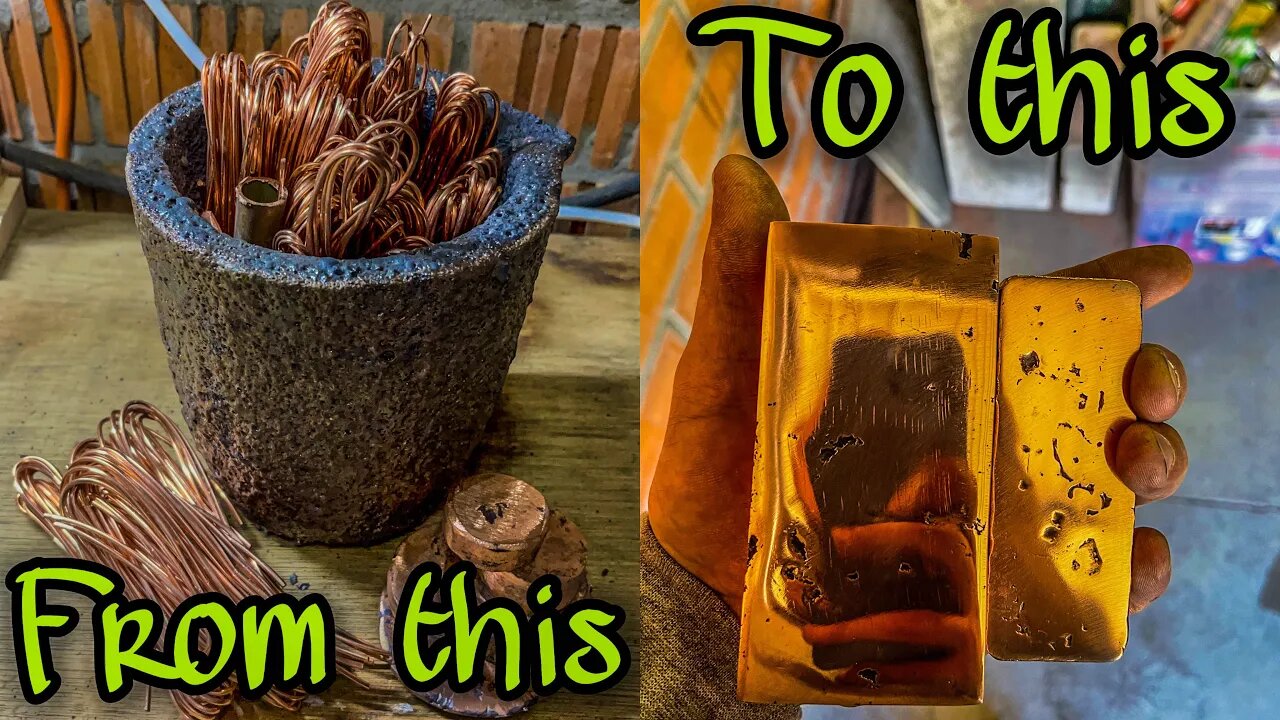 3KG COPPER MELT 👉🏻FIRST TIME SANDCASTING🤦🏻♂️FAIL‼️🙄/devil forge/ #copperingotsoffinequality