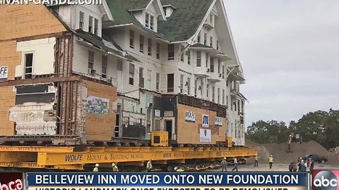 Belleview Inn moved onto new foundation