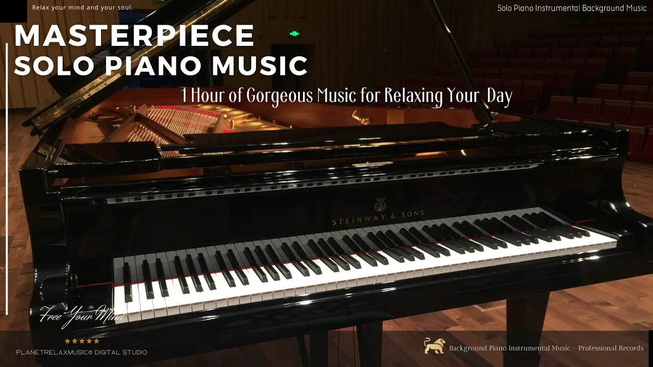 Piano Solo Instrumental ★︎ Gorgeous 1 Hour Piano Melody ★︎ that will Relax Your Mind.