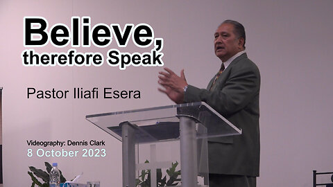 Believe, therefore Speak