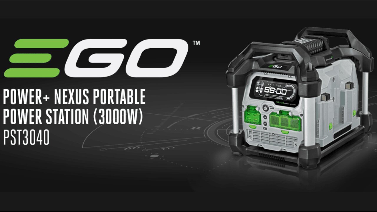 EGO Power+ PST3040 3000W Nexus Portable Power Station for Indoor and Outdoor Use