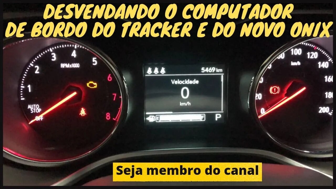 Computador de bordo do Novo Tracker, Novo Onix e Cruze, mostrando funções e seu funcionamento!