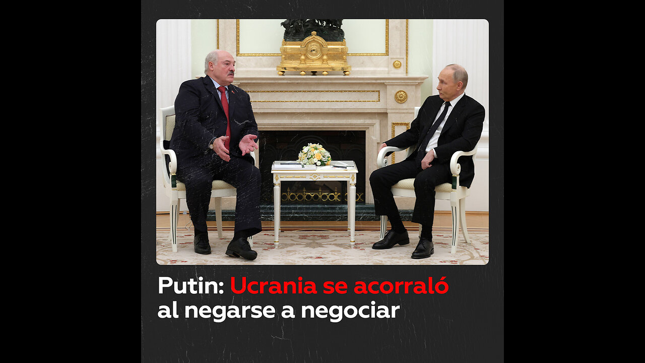 Vladímir Putin afirma que Ucrania se acorraló a sí misma al negarse a negociar