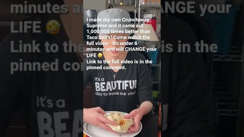 My Crunchwrap Supreme is 1,000,000 times better than Taco Bell’s! #cooking #mexicanfood #food