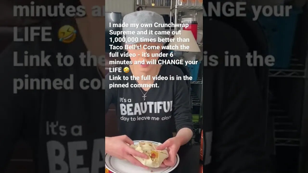 My Crunchwrap Supreme is 1,000,000 times better than Taco Bell’s! #cooking #mexicanfood #food