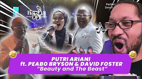 Putri Ariani ft Peabo Bryson - Beauty and the Beast (David Foster n Friends in Asia 2023)[REACTION]