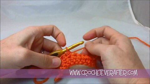Left Hand Half Double Crochet Tutorial #4: HDC in the Middle of the Row