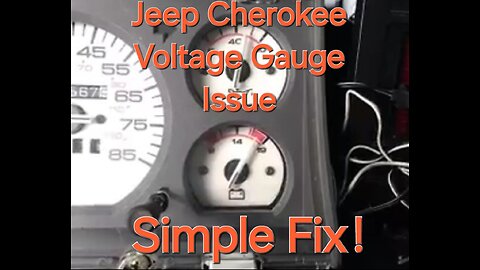 Jeep Cherokee (1984-1996) Voltage Gauge Fix, By Calibrating The Gauge On The Back
