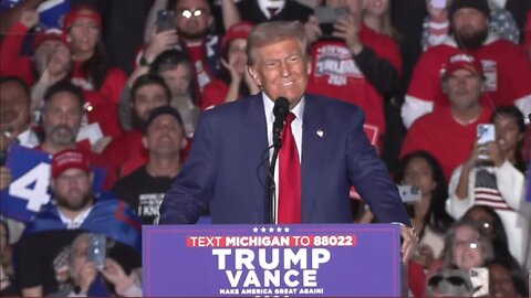 LIVE ~ President Trump Speaks at a Rally in Novi, Michigan ~ October 26 2024