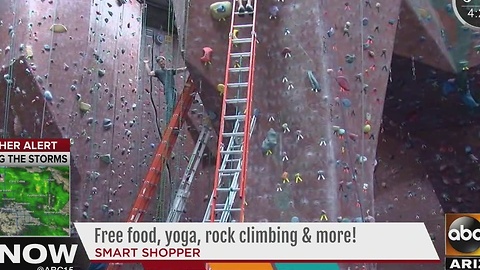 Free food, yoga, rock climbing and more at this weekend event