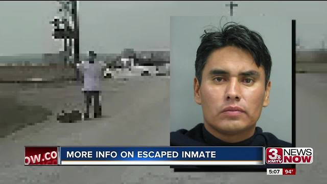 Escaped inmate told officials he walked to Council Bluffs