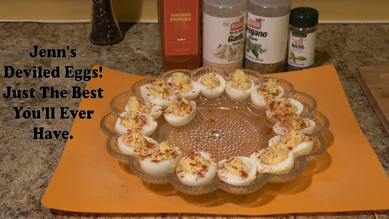 Jenn Makes My Mom's Deviled Eggs Recipe. It's Just The Best Deviled Eggs You'll Ever Have!