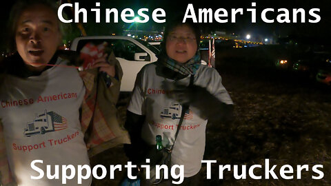 Chinese Americans support the Truckers in the Peoples Convoy