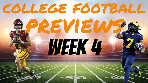 College Football Previews: Week 4 - USC vs Michigan