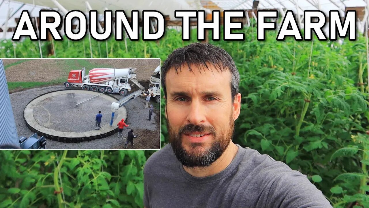 Farm Update | Vegetable Equipment Tour | New Grain Bin Going Up