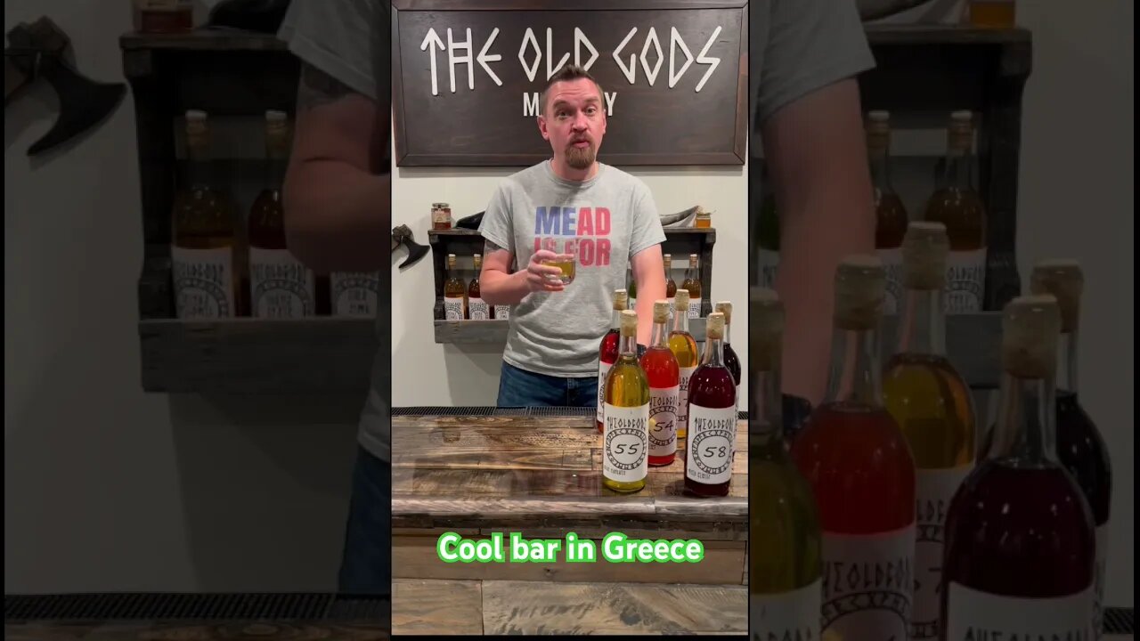 Cool bar in Greece! Greece inspired MEAD coming Saturday! #mead #honeywine #alcohol #homebrew #greek