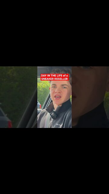 DAY IN THE LIFE of a SNEAKER RESELLER - HOW much MONEY I made - full video on my channel