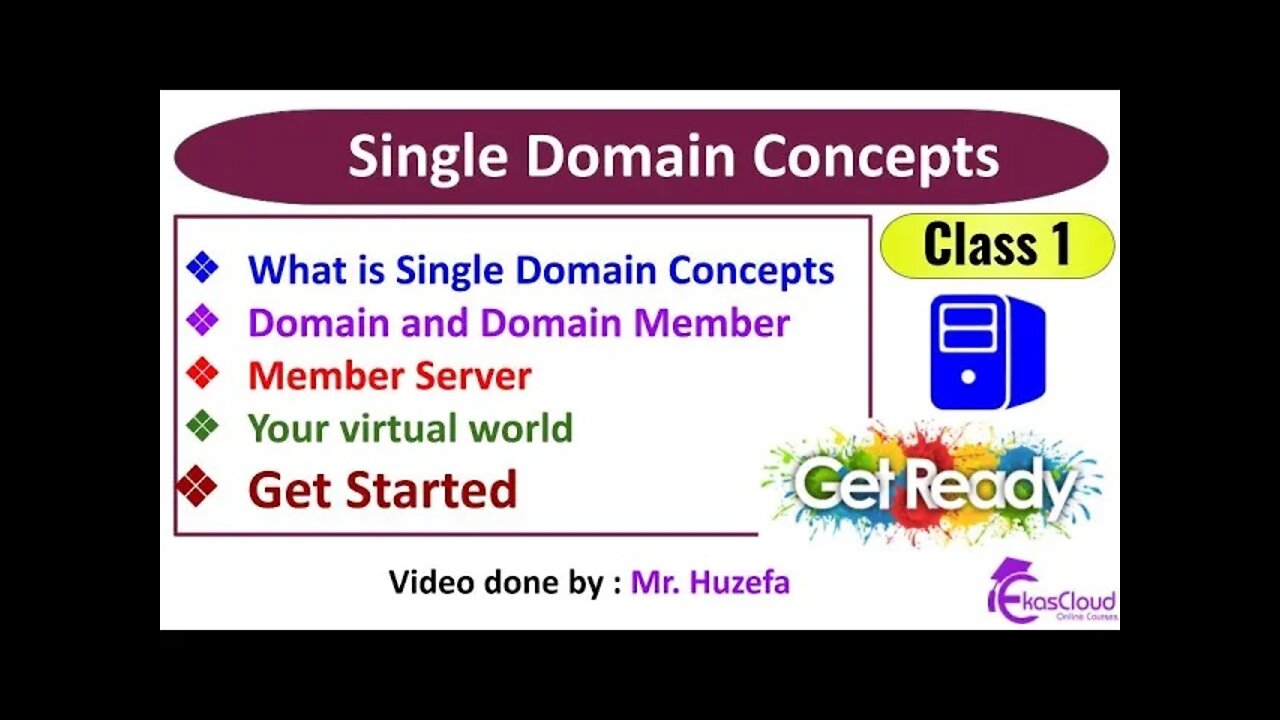 #Windows Server Single Domain Concepts _ EP1 _ Ekascloud _ English