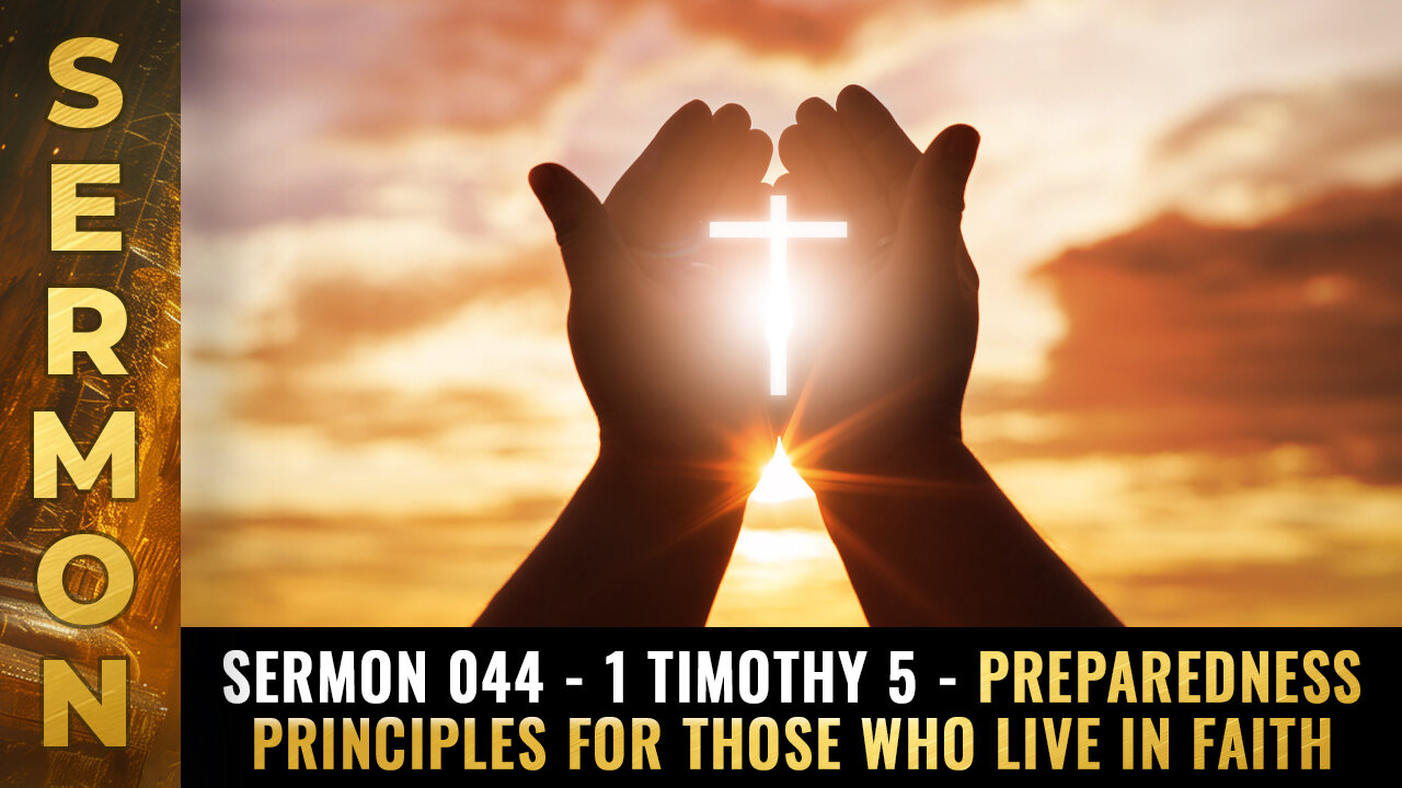 Sermon #044 - 1 Timothy 5 - PREPAREDNESS principles...