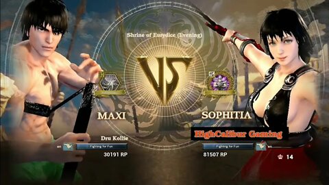 SoulCalibur VI: Sophitia vs. Maxi. (Dru Kollie)