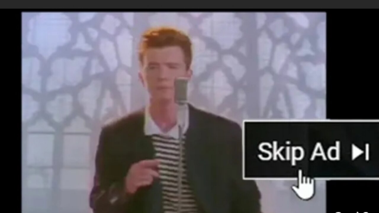 RickRolled by an ad