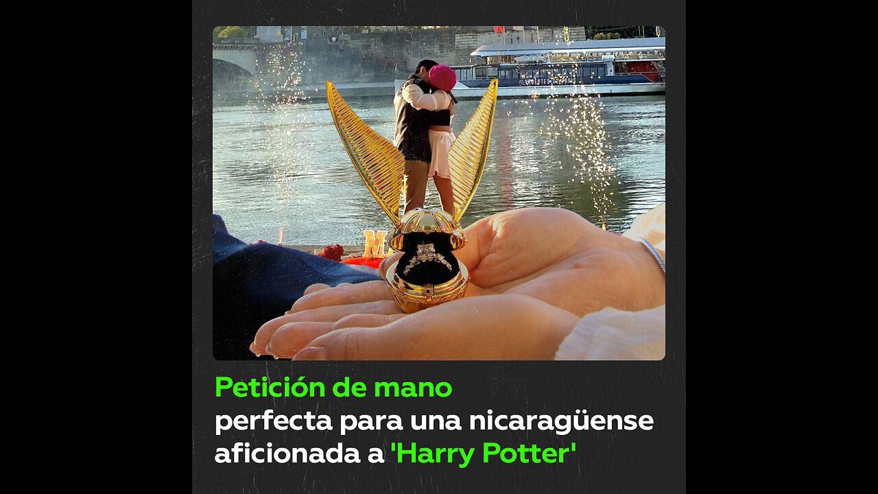 ‘Snitch’ dorada de ‘Harry Potter’ ‘ayuda’ a pedir la mano de una fan