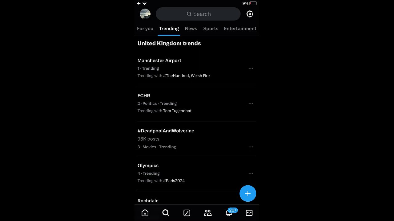 25/07/2024 what is trending on X after policeman kicked man in Manchester