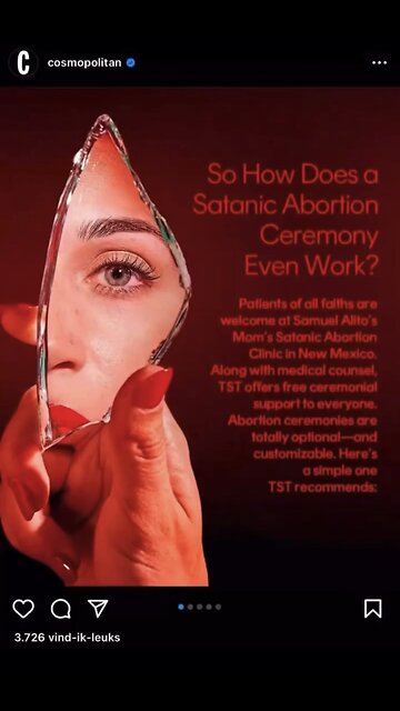 Cosmopolitan magazine shares steps for how to have a 'Satanic Abortion Ceremony'