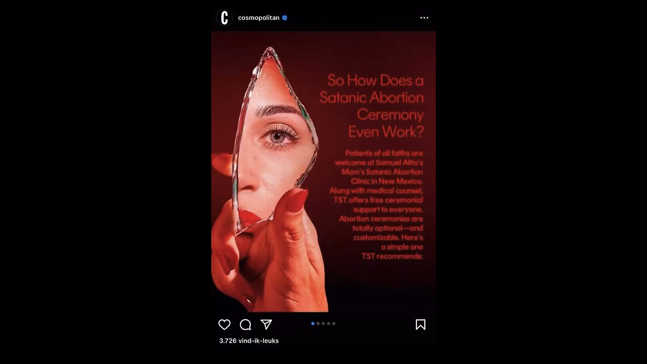 Cosmopolitan magazine shares steps for how to have a 'Satanic Abortion Ceremony'
