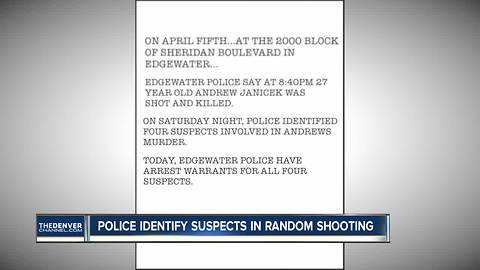 Edgewater Police identify four suspects in murder