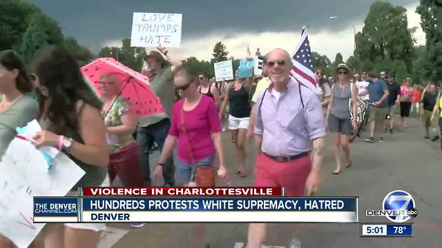 Denver rallies to denounce racism, hatred and white supremacy after Charlottesville