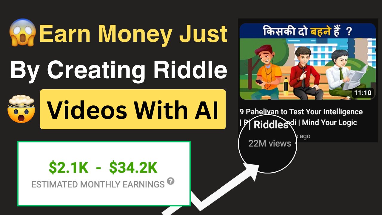 🧩 Create Riddles Videos and Earn $3,257/month! 🤑 | Fun Puzzles for Cash 💰