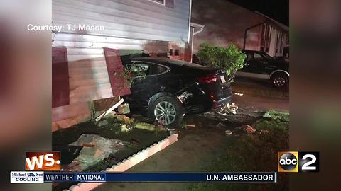 Teen lucky to be alive after car crashed into home