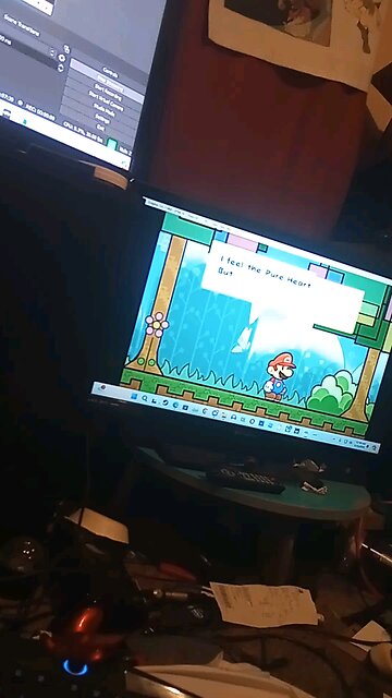 get on the live stream it's Wii paper Mario