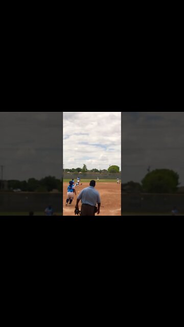 Gotta Watch her make this catch & double play!!! #shorts #softball