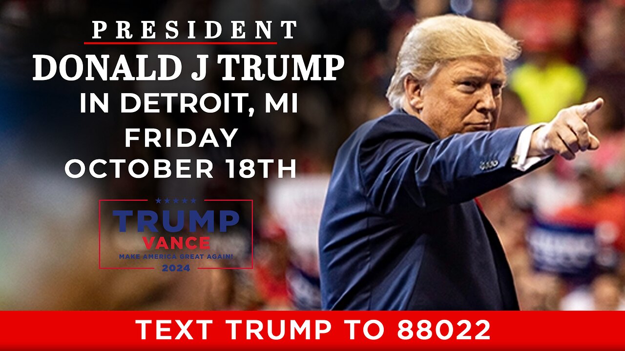 LIVE: President Trump in Detroit, MI