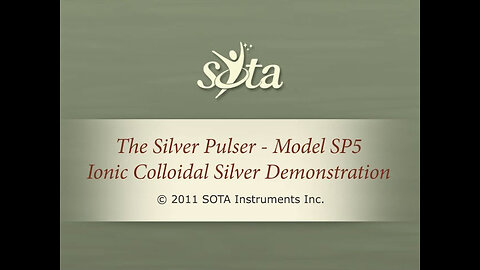 SOTA Silver Pulser - Model SP5 - How to Make Ionic Colloidal Silver