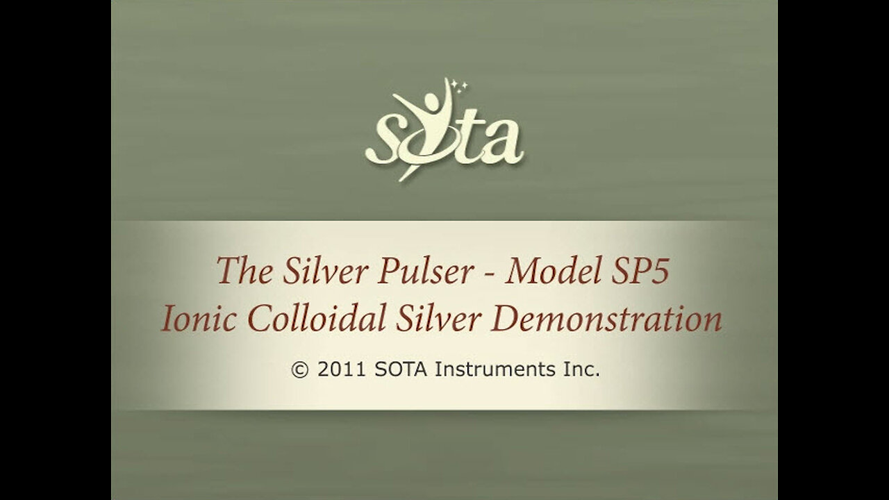 SOTA Silver Pulser - Model SP5 - How to Make Ionic Colloidal Silver